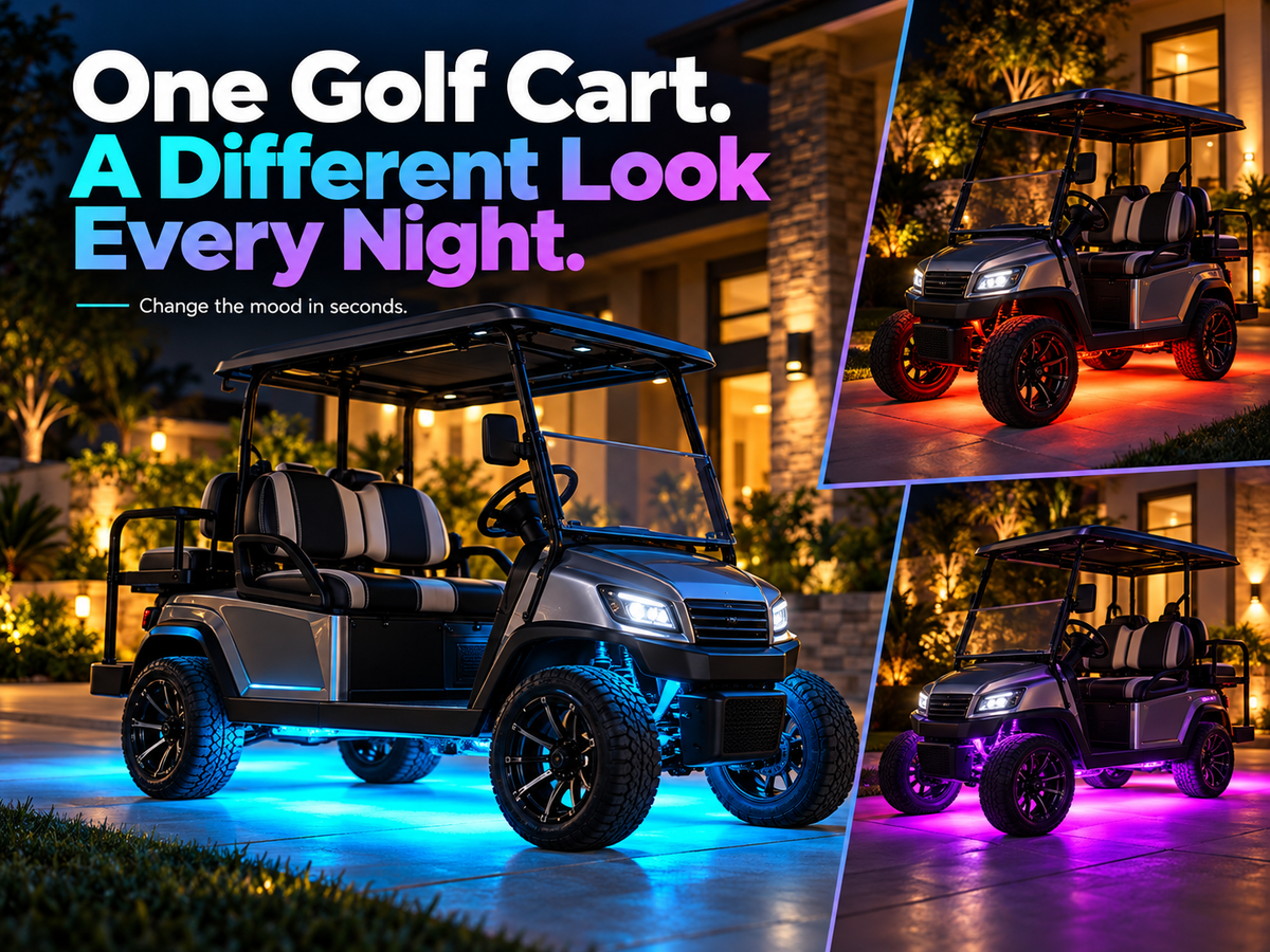 One Golf Cart. A Different Look Every Night.