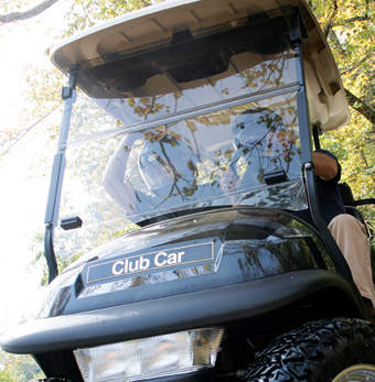 RENO UltaClear Folding Golf Cart Windshield | Clear & Tinted | Club Car, EZGO, Yamaha & More